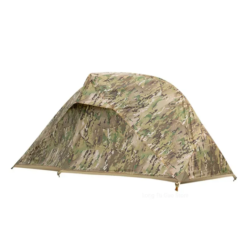 Emergency Mylar Tent - กลางแจ้ง SINGLE Camouflage เต็นท์กันฝนครีมกันแดดหนา Camping เต็นท์